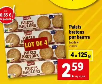 Lidl Sondey Palets bretons pur beurre offre