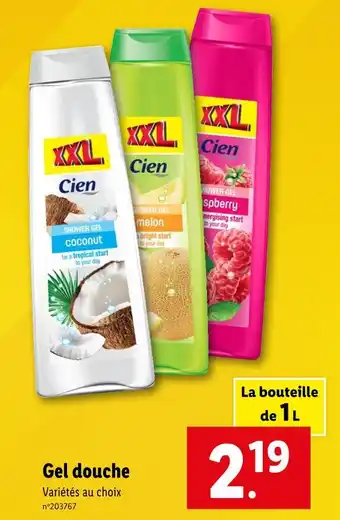 Lidl Cien Gel douche offre