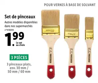 Lidl Set de pinceaux offre