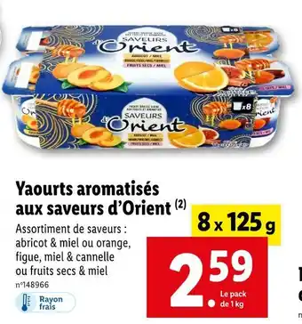 Lidl Yaourts aromatisés aux saveurs d’Orient offre