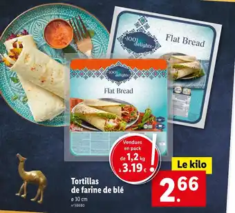 Lidl 1001 delights Tortillas de farine de blé offre