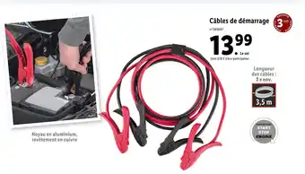 Lidl Câbles de démarrage offre
