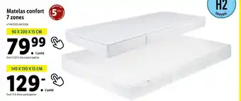 Lidl LIVARNO Matelas confort 7 zones offre