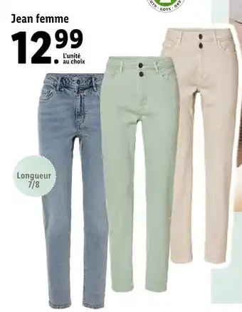 Lidl LYCRA Jean femme offre