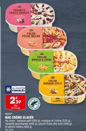 ALDI MUCCI BAC CRÈME GLACÉE offre