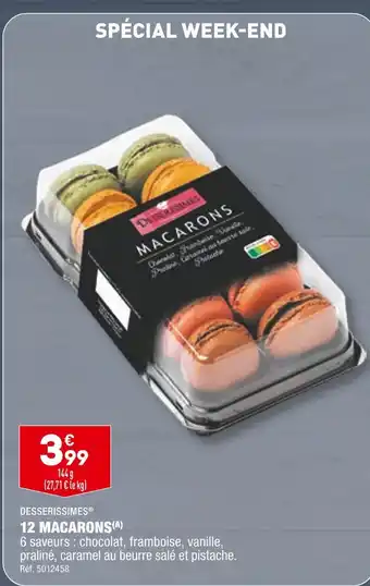 ALDI DESSERISSIMES 12 MACARONS offre
