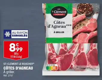 ALDI ST-CLÉMENT LE BOUCHER CÔTES D’AGNEAU offre