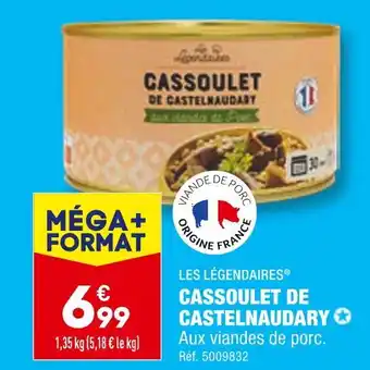 ALDI LES LÉGENDAIRES CASSOULET DE CASTELNAUDARY offre
