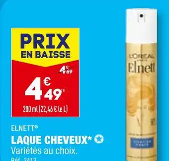 ALDI ELNETT LAQUE CHEVEUX offre