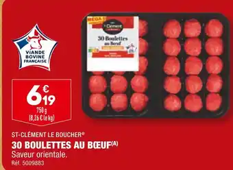 ALDI ST-CLÉMENT LE BOUCHER 30 BOULETTES AU BŒUF offre