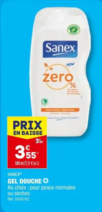 ALDI SANEX GEL DOUCHE offre