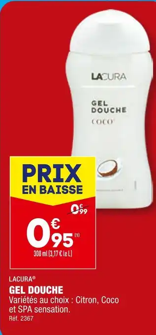 ALDI LACURA GEL DOUCHE offre
