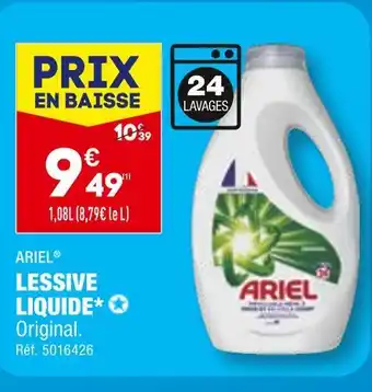 ALDI ARIEL LESSIVE LIQUIDE offre