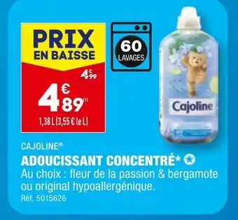 ALDI CAJOLINE ADOUCISSANT CONCENTRÉ offre