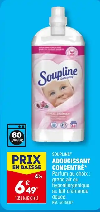 ALDI SOUPLINE ADOUCISSANT CONCENTRÉ offre