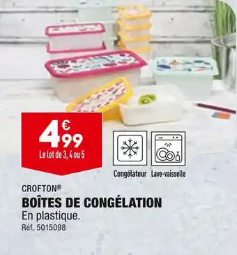 ALDI CROFTON BOÎTES DE CONGÉLATION offre