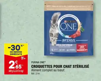 ALDI PURINA ONE CROQUETTES POUR CHAT STÉRILISÉ offre