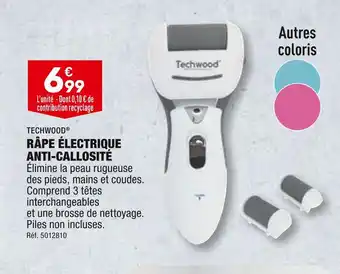 ALDI TECHWOOD RÂPE ÉLECTRIQUE ANTI-CALLOSITÉ offre