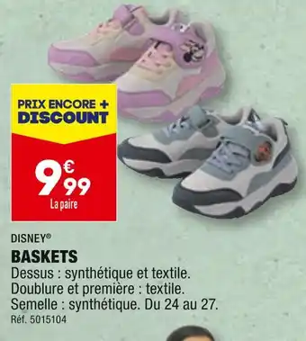 ALDI DISNEY BASKETS offre