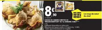 E.Leclerc Cuisses de Canard Confites X4 offre