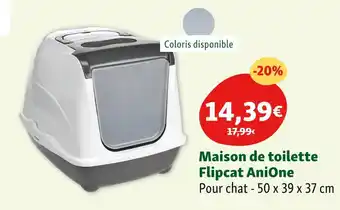 Maxi Zoo AniOne Maison de toilette Flipcat offre