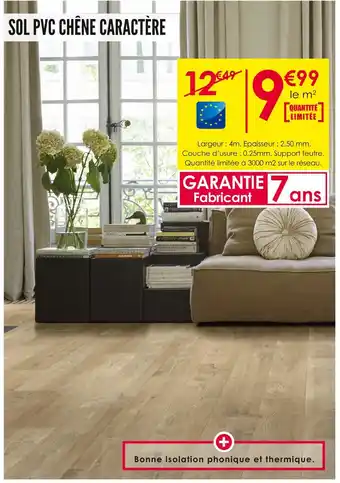 Décor Discount SOL PVC CHÊNE CARACTÈRE offre