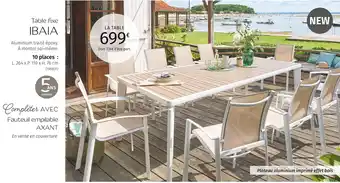 Table fixe IBAIA