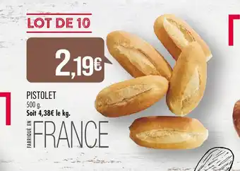 Match PISTOLET offre