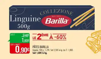 Match BARILLA PÂTES offre