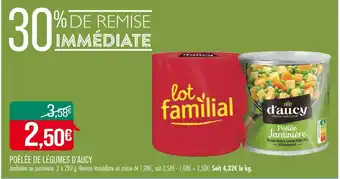 Match D’AUCY POÊLÉE DE LÉGUMES offre