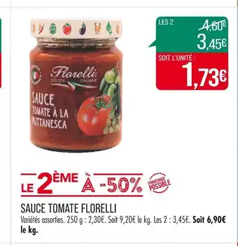 Match FLORELLI SAUCE TOMATE offre