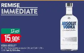 Match VODKA ABSOLUT offre