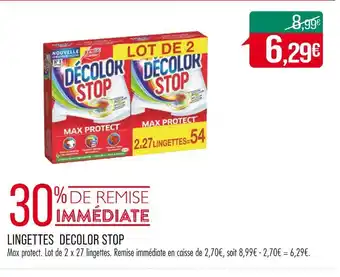 DECOLOR STOP LINGETTES