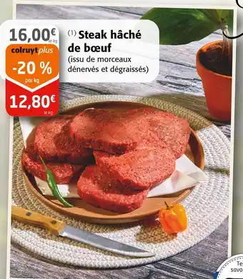 Colruyt Steak hâché de bœuf offre
