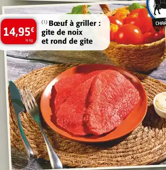 Bœuf à griller : gite de noix et rond de gite