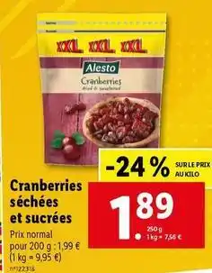 Lidl Noix offre