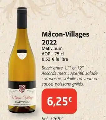 Colruyt Mativinum - macon-villages 2022 offre