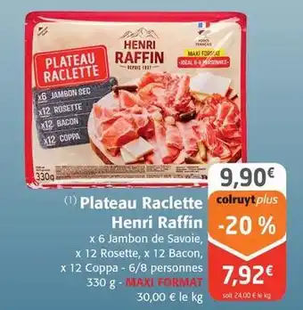 Colruyt Henri raffin - plateau raclette offre