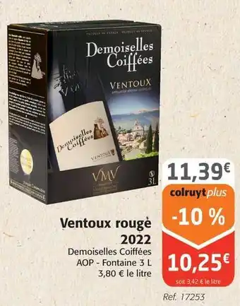 Colruyt Ventoux rougè 2022 offre