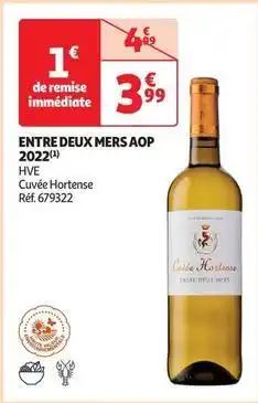 Auchan Supermarché Cuvée hortense - entre deux mers aop 2022 offre