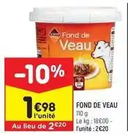 Leader Price Leader price - fond de veau offre