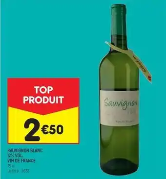Leader Price Sauvignon blanc 12% vol vin de france offre