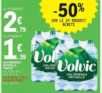 E.Leclerc Eau Minérale Naturelle Volvic offre