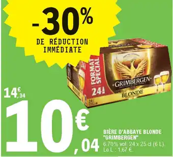 E.Leclerc Bière d'Abbaye Blonde offre