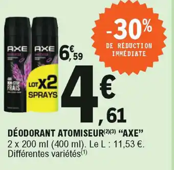 E.Leclerc Déodorant Atomiseur Axe offre
