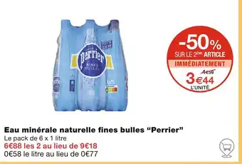 Monoprix Perrier Eau minérale naturelle fines bulles offre