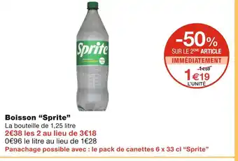 Monoprix Sprite Boisson offre