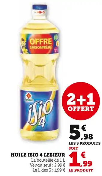 U Express LESIEUR HUILE ISIO 4 offre