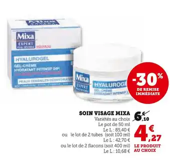 Super U MIXA SOIN VISAGE offre
