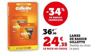U Express GILLETTE LAMES DE RASOIR offre